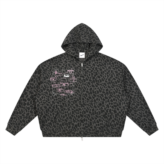 Science Fiction Leopard Print Hoodie